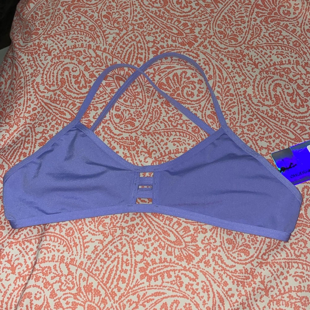 Jolyn Laura large lavender bikini top